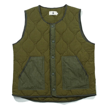 Cotton Padded Vest Mens Sleeveless Quilted Jacket Thick Warm Fashion Casual Outerwear Men Autumn Winter